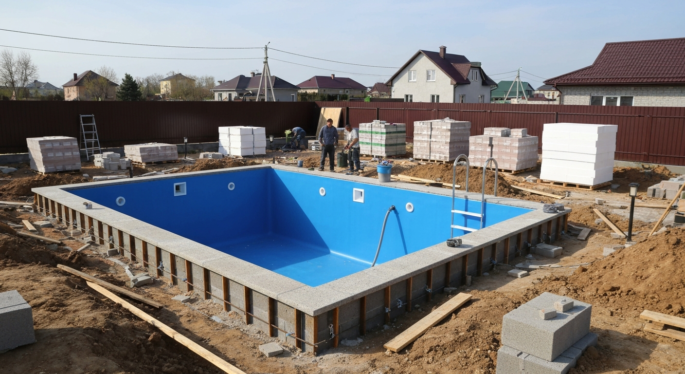 Ile kosztuje zbudowanie basenu? Średni koszt materiałów i robocizny 2